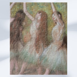 Green Dancers by Edgar Degas, Vintage Ballet Art Legpuzzel