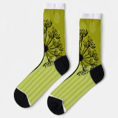 Green Dandelion Sokken (Links)