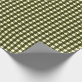 Green Dark Gingham Cadeaupapier (Hoek)