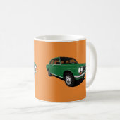 Green Datsun Bluebird 1600 (510), twee beelden Koffiemok (Voorkant rechts)