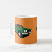 Green Datsun Bluebird 1600 (510), twee beelden Koffiemok (Voorkant links)