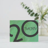 Green Decade Birthdday Briefkaart (Staand voorkant)