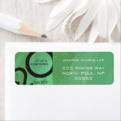 Green Decade Birthdday Etiket (Insitu)