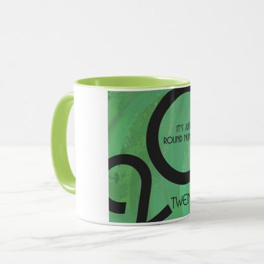 Green Decade Birthdday Mok (Voorkant links)