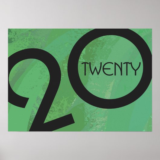 Green Decade Birthdday Poster (Voorkant)