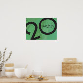 Green Decade Birthdday Poster (Keuken)