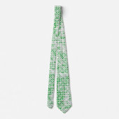 Green Decay Tiled Diamond Stropdas (Achterkant)