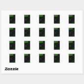 Green Decks Wanna Dance Tekst Verticale Sticker (Vel)