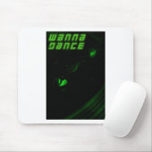 Green Decks Wanna Dance Tekst Verticale Sticker Muismat (Met muis)