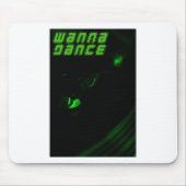 Green Decks Wanna Dance Tekst Verticale Sticker Muismat (Voorkant)