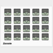 Green Deco Chalkboard Wedding Stickers (Vel)