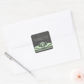 Green Deco Chalkboard Wedding Stickers (Envelop)