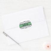 Green Deco Flourish Dank u Stickers (Envelop)