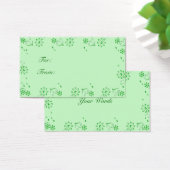 Green Deco Gift Label Visitekaartje (Bureau)
