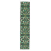 Green Decorative Ornaments Holiday Table Runner Medium Tafelloper (Voorkant)