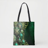 Green Decorative Ornaments Holiday Tote Bag (Voorkant)