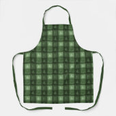 Green Decorative Plaid With Fir Trees Christmas Schort (Voorkant)