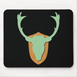 Green Deer Head Muismat