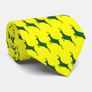 Green Deer Necktie Stropdas