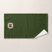 Green Deer Pijl Patroon Monogram Bad Handdoek (Handdoek)