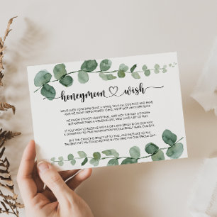 Green Delight Eucalyptus Honeymoon Wish Informatiekaartje