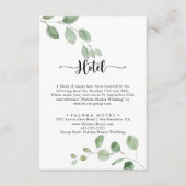 Green Delight Eucalyptus Hotel Informatiekaartje (Voorkant)