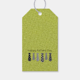 Green Denim BlackWhite Stropdassen Happy Fathers D Cadeaulabel