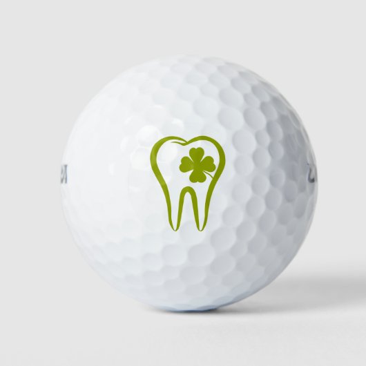 Green Dentist | Lucky Teeth Golfballen (Voorkant)