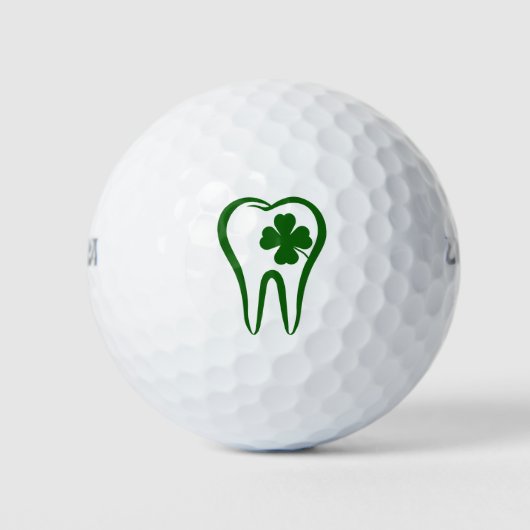 Green Dentist | Lucky Teeth Golfballen (Voorkant)