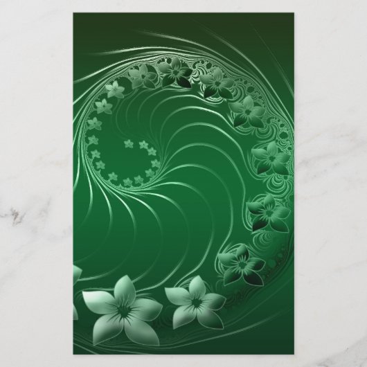 Green Design Party Destiny-feest Briefpapier (Voorkant)