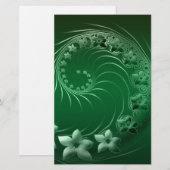 Green Design Party Destiny-feest Briefpapier (Voorkant / Achterkant)