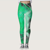 Green Designer Leggings (Voorkant)