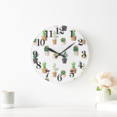 Green Dessert Succulent Cactus in Pots Grote Klok (Huis)