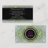 Green Diamond Bling Luxury Jewelry Visitekaartje (Voorkant / Achterkant)