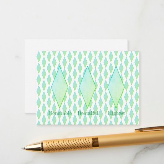 Green Diamond Enclosure Kaart (Voorkant / Achterkant in situ)