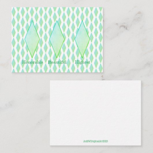 Green Diamond Enclosure Kaart (Voorkant / Achterkant)