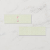 Green Diamond Floral Mini Visitekaartje (Voorkant / Achterkant)