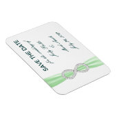 Green Diamond Infinity bespaart de Date Magnet Magneet (Rechterzijde)