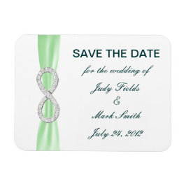 Green Diamond Infinity bespaart de Date Magnet Magneet