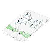 Green Diamond Infinity bespaart de Date Magnet Magneet (Linkerzijde)