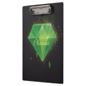Green Diamond met naam Klembord (Links)