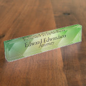 Green Diamond Naambordje (Zijkant)