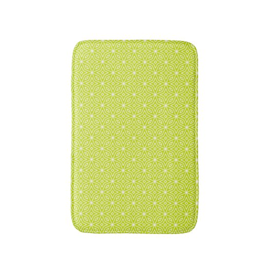 Green Diamonds Pattern Bath Mat (Voorkant Verticaal)