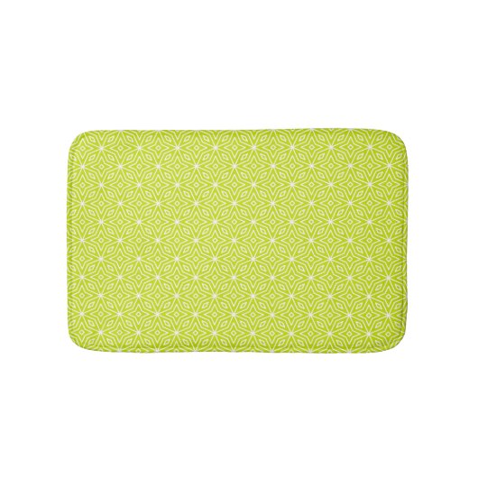 Green Diamonds Pattern Bath Mat (Voorkant)