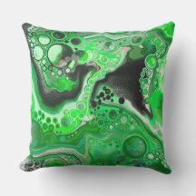 Green Digital Fluid Marmer Art