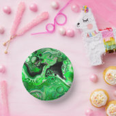 Green Digital Fluid Marmer Art Papieren Kommen (Feest)