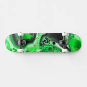 Green Digital Fluid Marmer Art Persoonlijk Skateboard (Horizontaal)