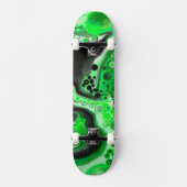 Green Digital Fluid Marmer Art Persoonlijk Skateboard (Voorkant)
