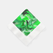 Green Digital Fluid Marmer Art Servet (Hoek)