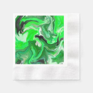 Green Digital Fluid Marmer Art Servet